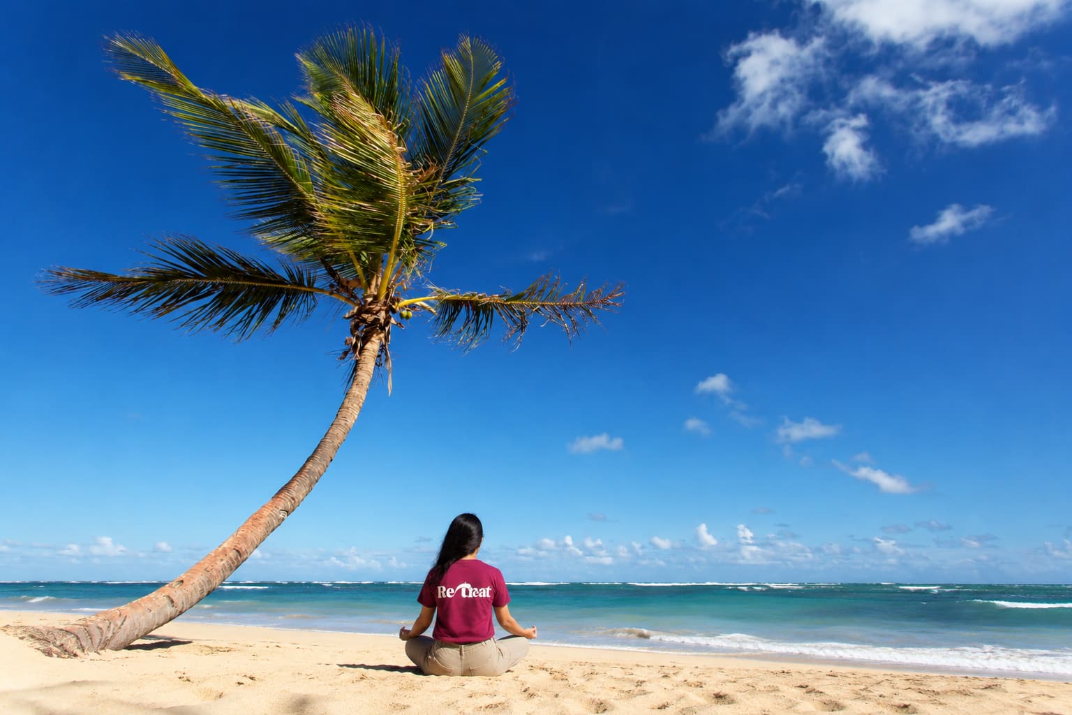 Meditating by the ocean placeholder