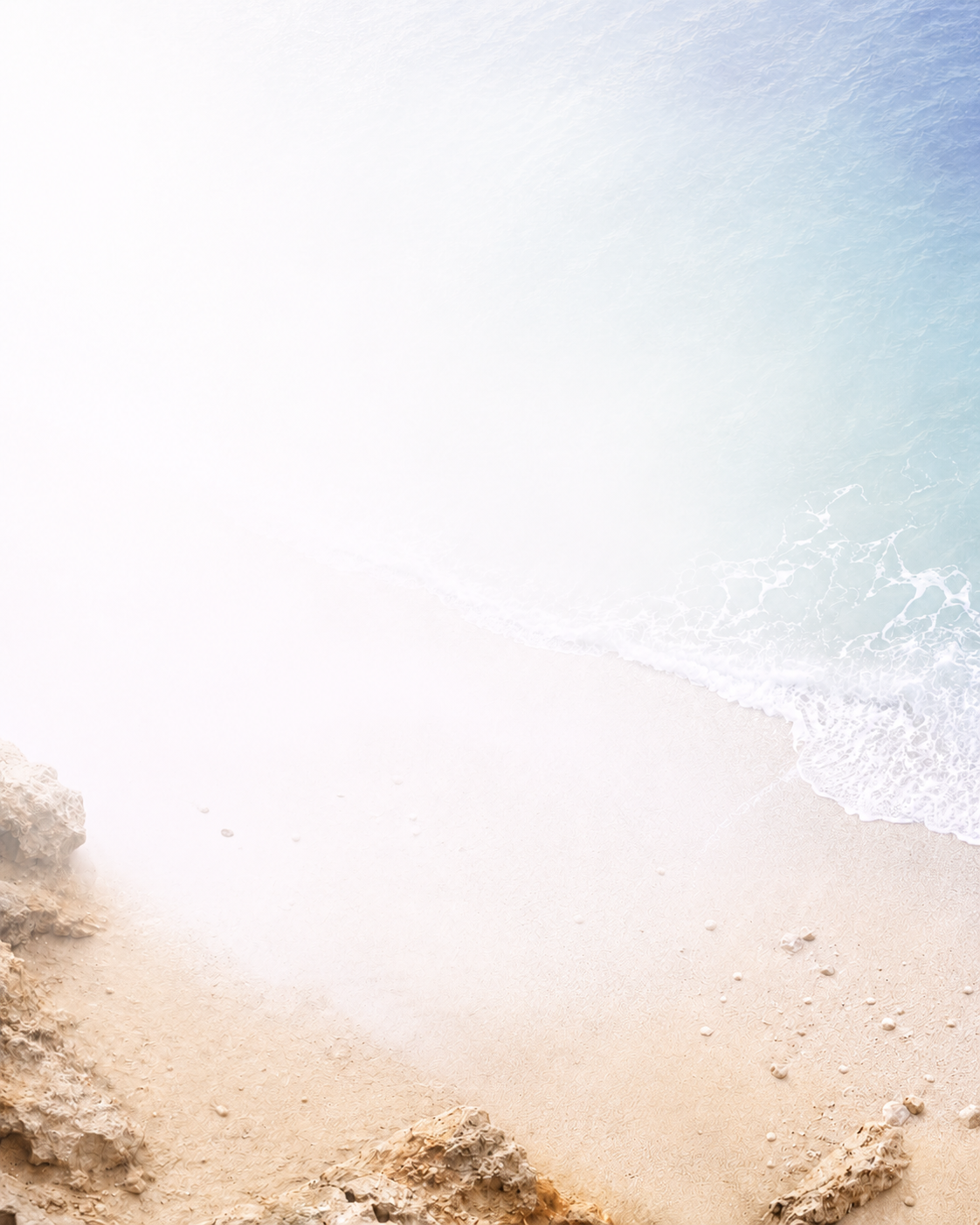 Ocean and sand from above