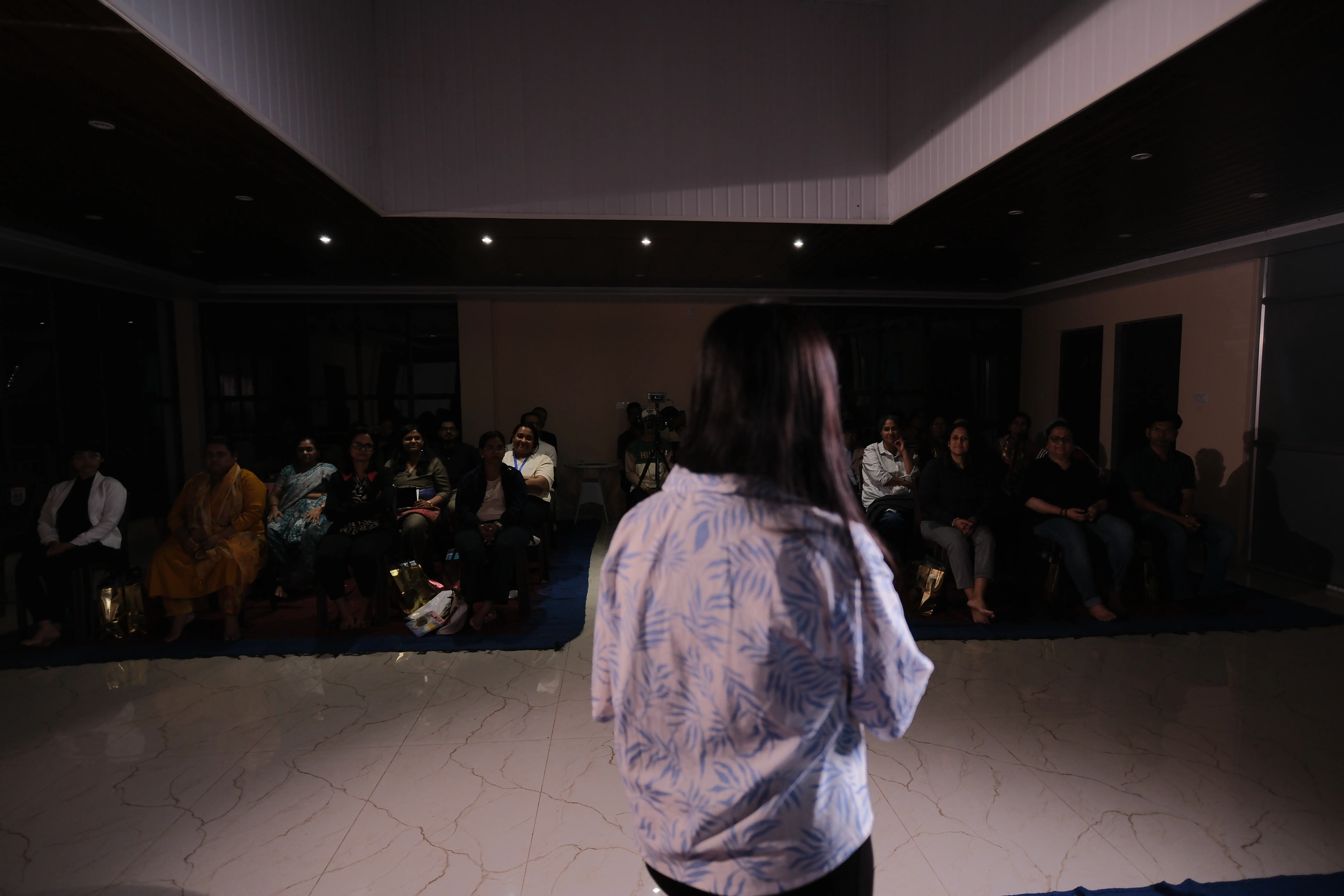 Students at a live workshop